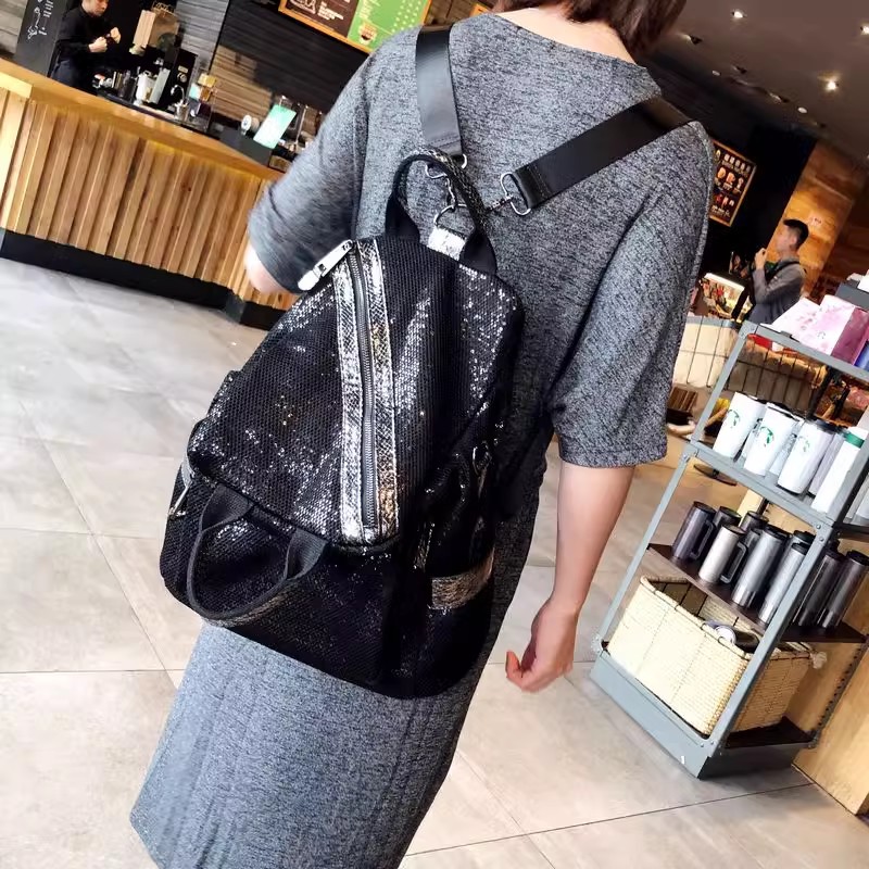 Luxury Bags Quality - Mochilas de Lantejoulas de Nylon para