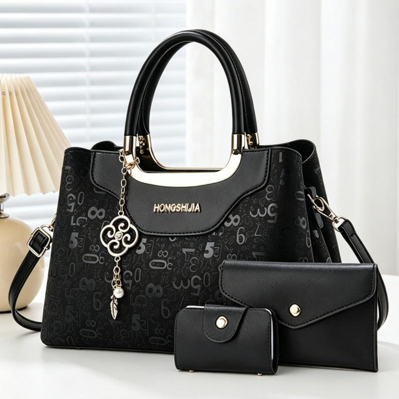 Luxury Zipper Bags - Conjunto de Bolsas Femininas de Moda