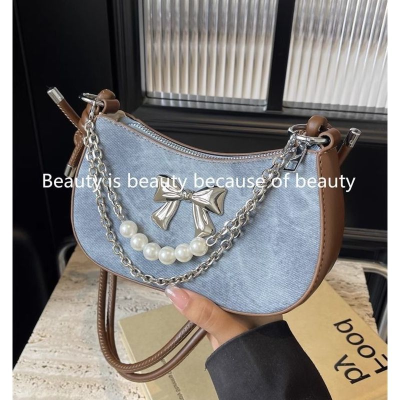 Luxury Bags To Sell - Bolsa de Ombro Leve com Laço