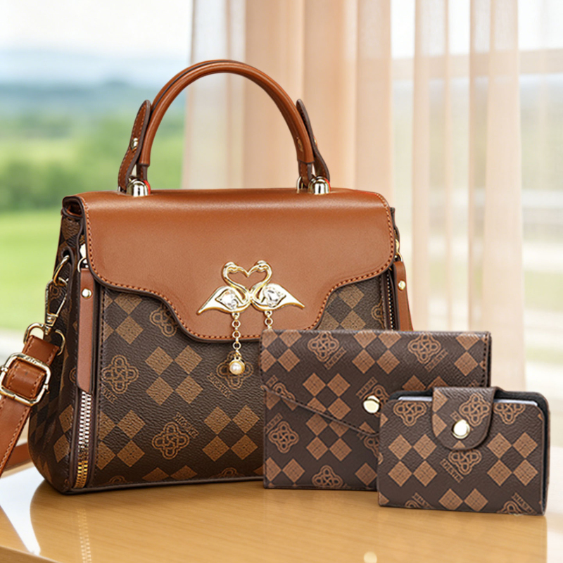 Luxury Zipper Bags - Conjunto de 3 peças de bolsas
