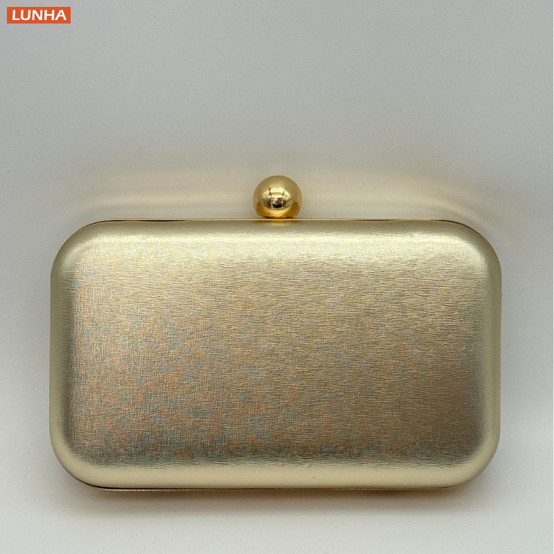 Luxury Bags Gold - Sacos de noite vintage caixa metálica