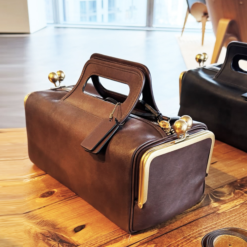Luxury Bags Entry - Bolsa estilo satchel vintage com entrada