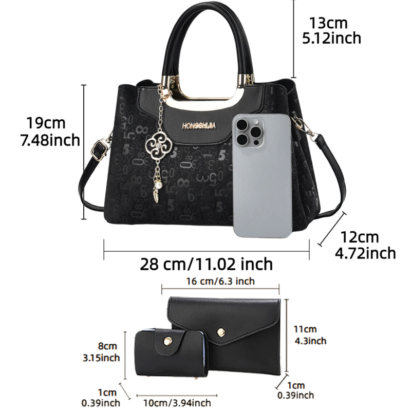 Conjunto de Bolsas Femininas d - Luxury Zipper Bags avaliação e preço