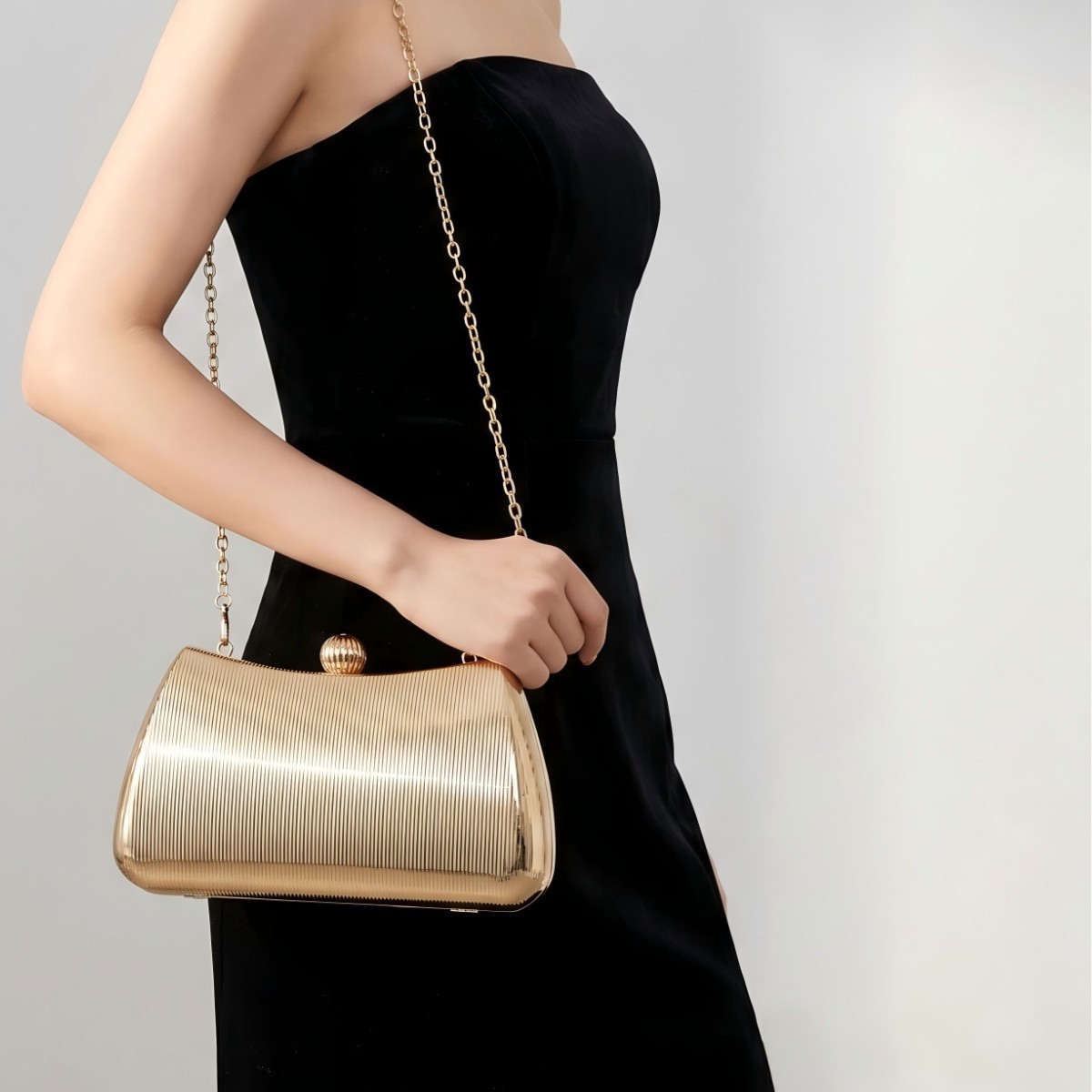 Bolsa de jantar feminina elega - Luxury Bags Gold avaliação e preço