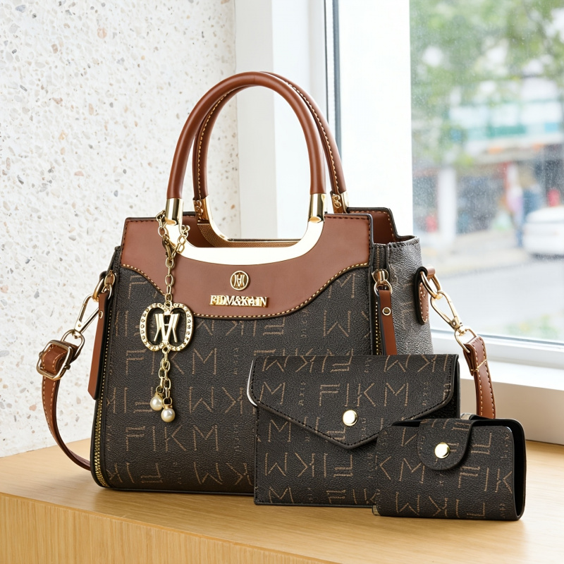 Conjunto de 3 peças de bolsas  - Luxury Zipper Bags avaliação e preço