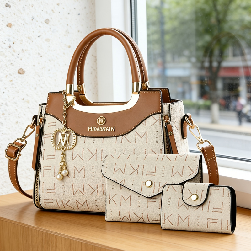 Conjunto de 3 peças de bolsas  - Luxury Zipper Bags avaliação e preço