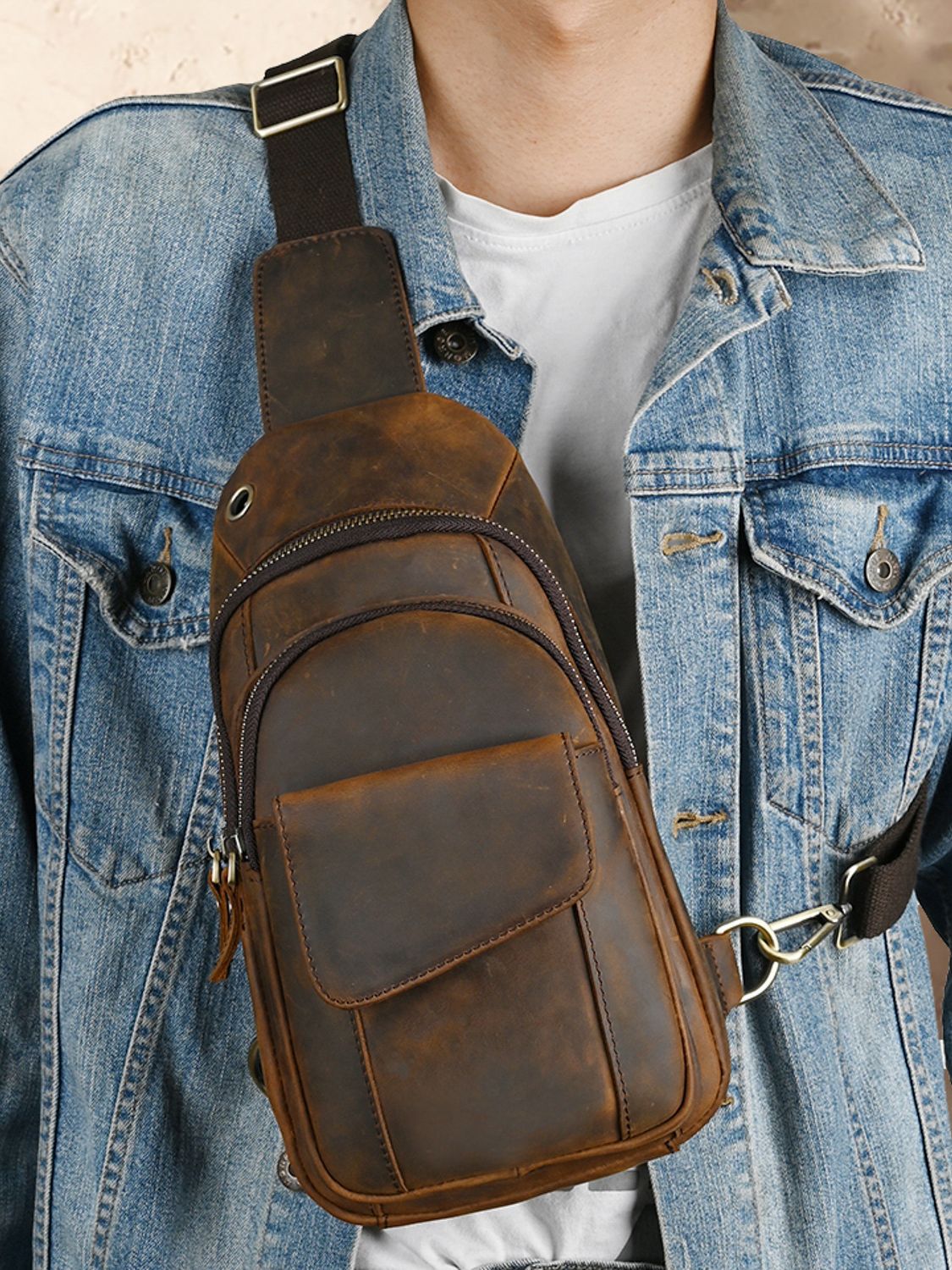 Bolsa de Peito Masculina de Lu - Luxury Zipper Bags avaliação e preço