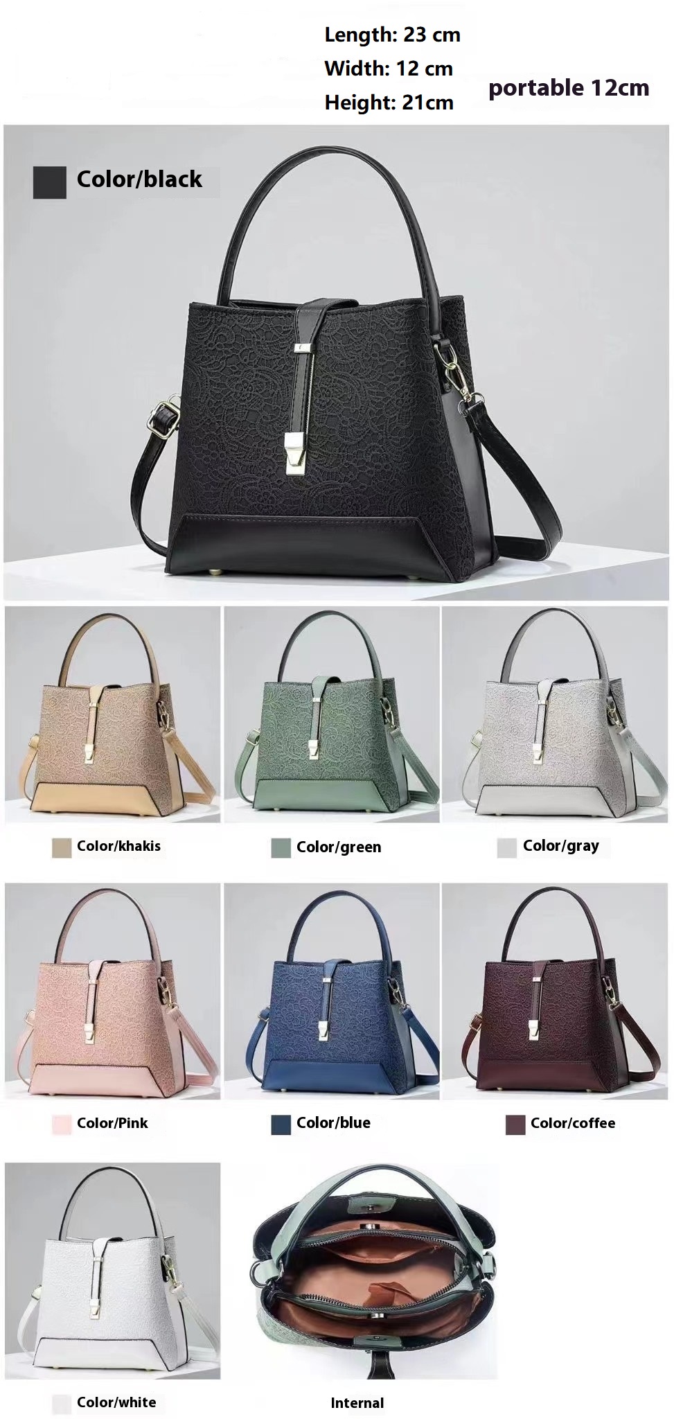 Novo luxo sacola de couro eleg - Luxury Bags Office avaliação e preço