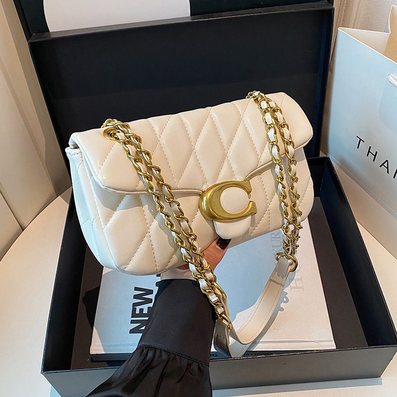 Bolsa de Ombro de Couro Matela - Luxury Bags Gold avaliação e preço