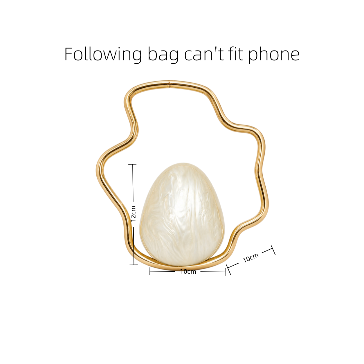 Mini Bolsa de Acrílico em Form - Luxury Bags Gold avaliação e preço