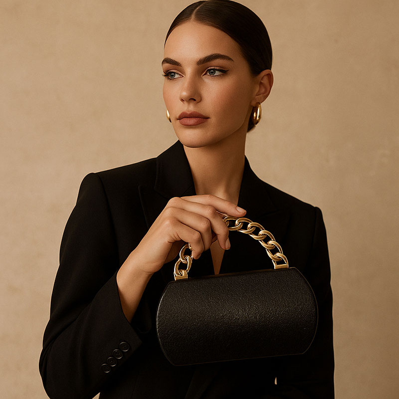 Luxo ouro metal fivela caixa e - Luxury Bags Gold avaliação e preço