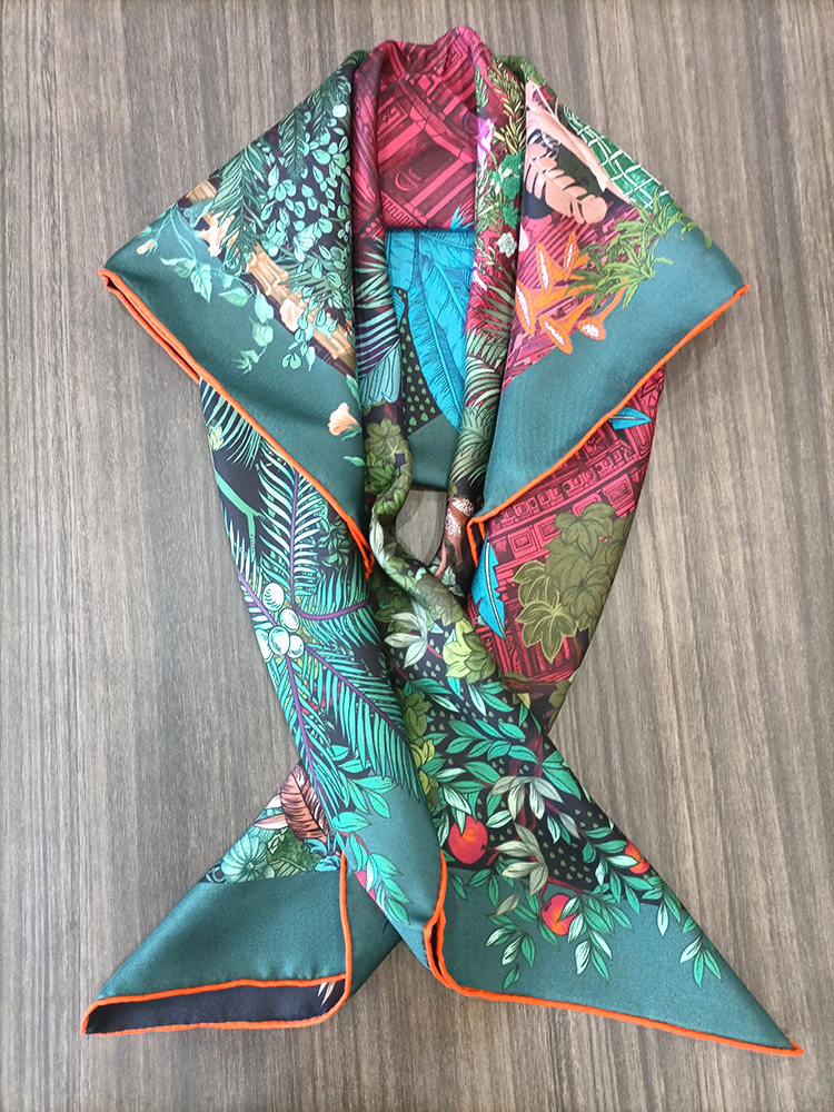 Lenço de Seda 90CM Feminino co - Luxury Bags For Summer avaliação e preço