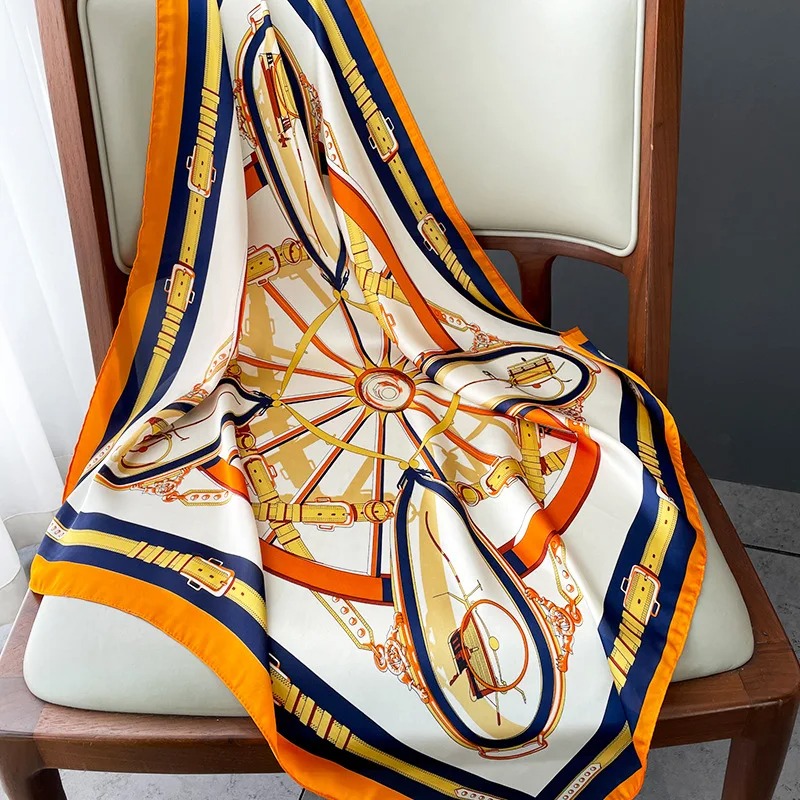 Lenço Quadrado de Seda Fino co - Luxury Bags Quality avaliação e preço