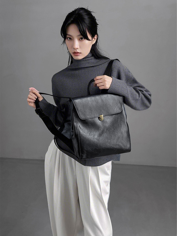 Mochila de couro genuíno de ma - Luxury Bags Quality avaliação e preço