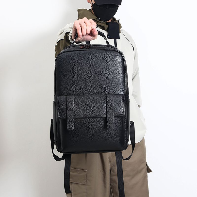 Mochila masculina de couro de  - Luxury Zipper Bags avaliação e preço